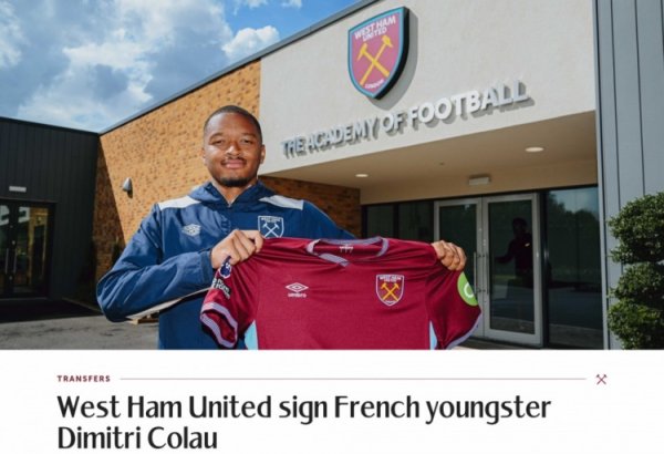 Chính thức: West Ham ký hợp đồ